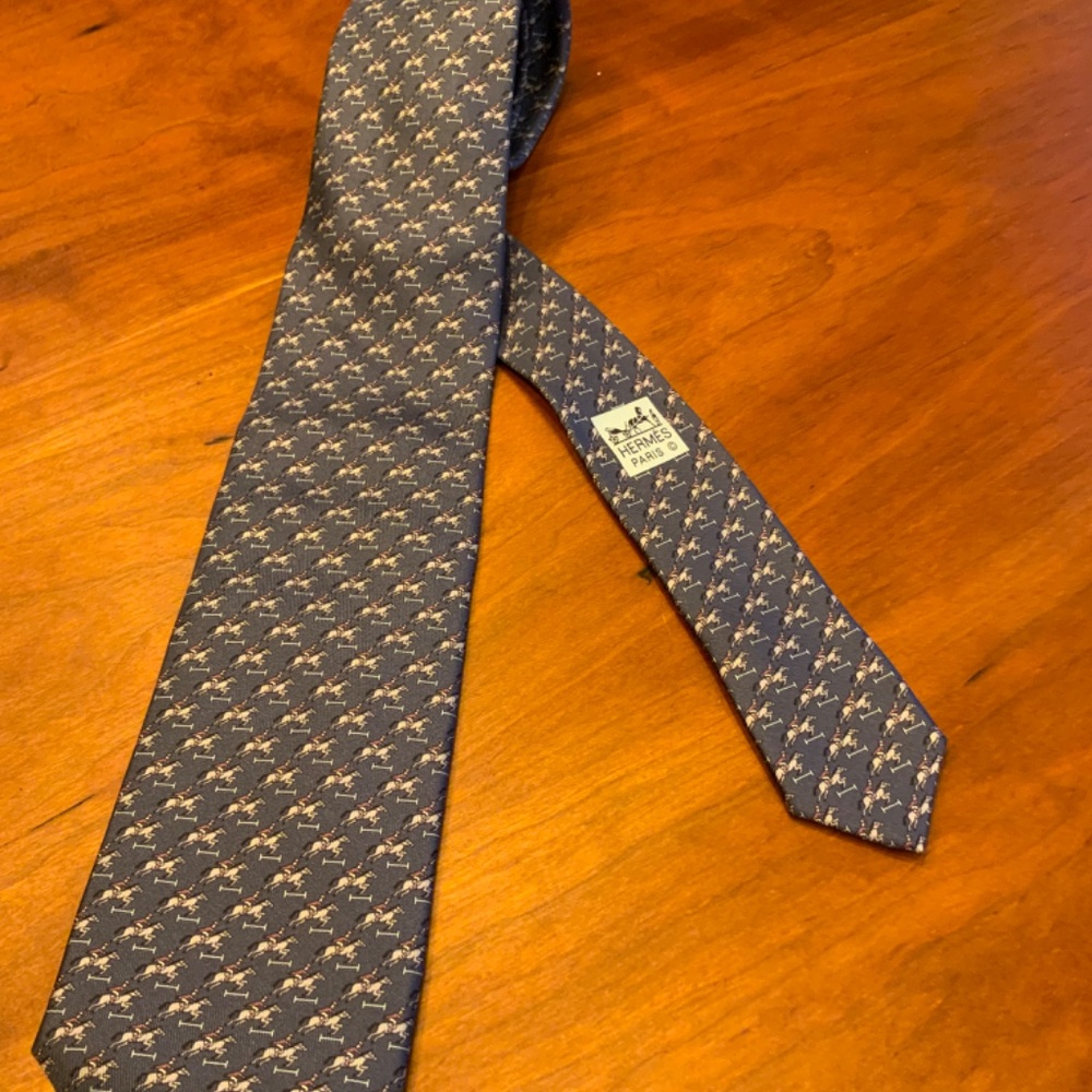 Authentic Hermes Paris Silk  ties - Picture 3 of 6